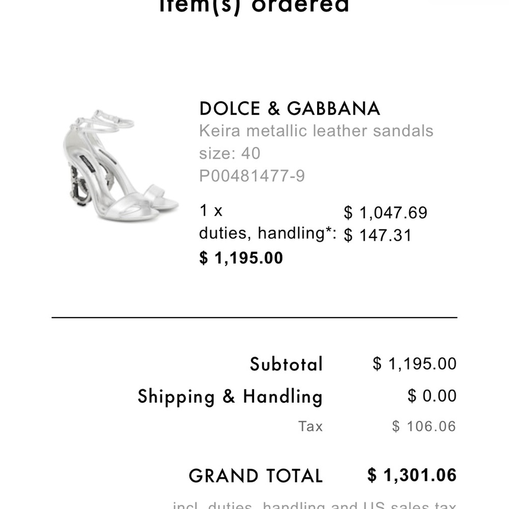 Dolce & Gabbana Leather Sandals